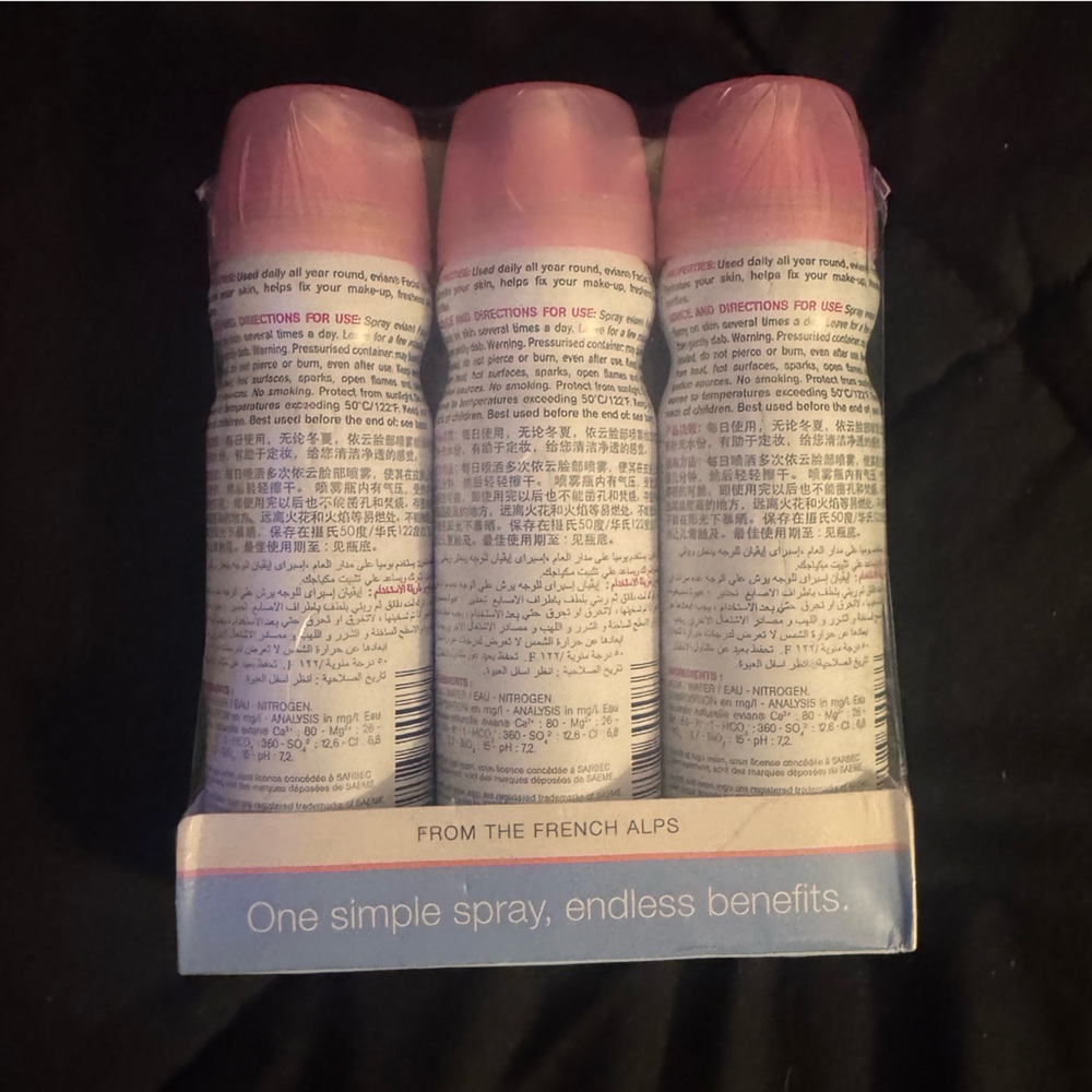 evian Facial Spray Trio - Pink & White 1.7oz - Picture 4 of 4